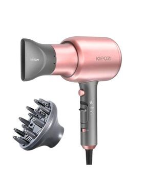 NANO IONIC LOW NOISE HAIR DRYER WITH DIFFUSER AND CONCENTRATOR - ROSE PINK